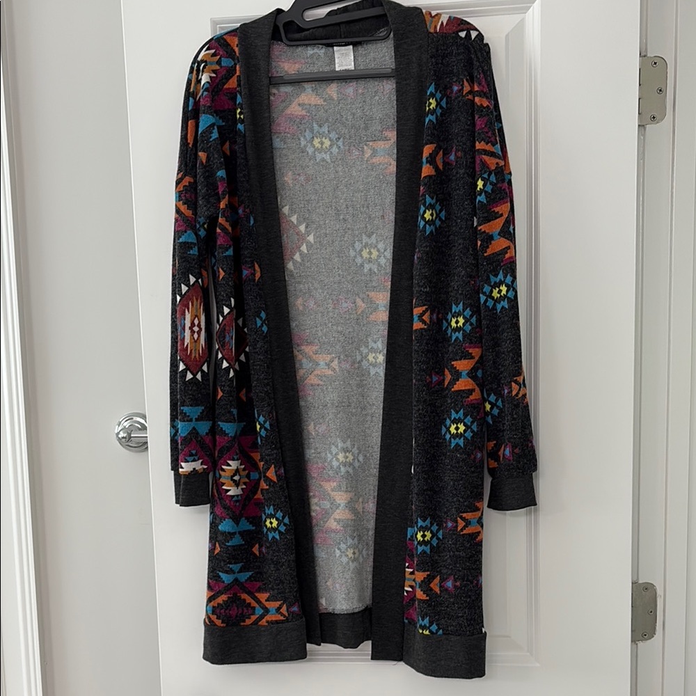 HEIMISH USA Multicolor Geometric Cardigan